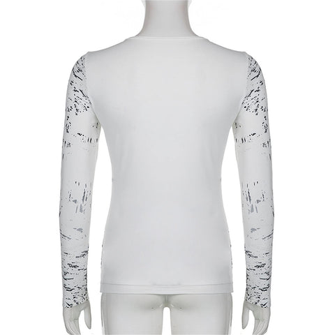 NaranjaBurbuja Y2k Fairy Grunge Graphic Long Sleeve Tees Tops Women E-Girls Aesthetic Gothic Skull Print Baggy T Shirts Emo Clothes 0-black Retro Fashion Uiui