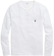 Polo Ralph Lauren Men's Crew Neck Long Sleeve Tee, Basic Black, Large