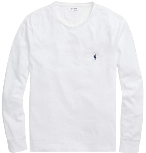 Polo Ralph Lauren Men's Crew Neck Long Sleeve Tee, Basic Black, Large