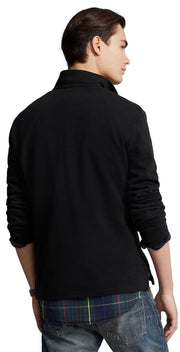 POLO RALPH LAUREN Mens Classic Estate-Rib Quarter-Zip Pullover Sweater (XXL, CedarBrownHtr)