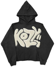 ZENMANCHEN Y2k Hoodies Puff Print Hoodie Grunge Graphic Zip Up Hoodies Y2k Jacket Hip Hop Streetwear Aesthetic Sweatshirts (US, Alpha, Large, Regular, Regular, 1-black)