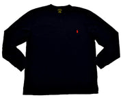 Polo Ralph Lauren Men's Crew Neck Long Sleeve Tee, Basic Black, Large