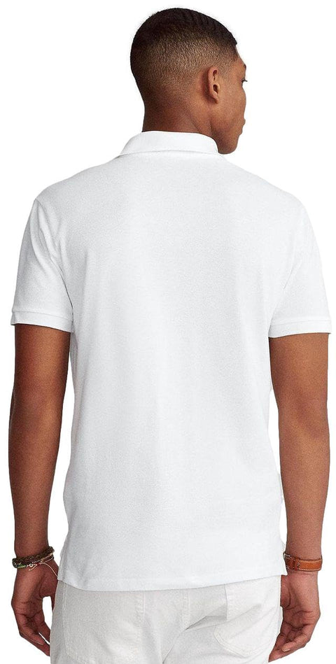 POLO RALPH LAUREN Men's Big Pony Classic Fit Mesh Polo Shirt (M, Black)