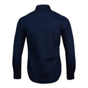 U.S. Polo Assn. Regular Fit Long Sleeve Button Down Dress Shirts for Men Wrinkle Free Long Sleeve Shirt Mens Formal Stretch Black Solid