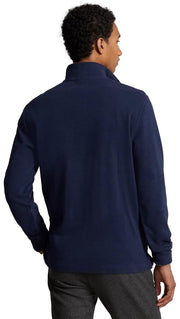 POLO RALPH LAUREN Mens Classic Estate-Rib Quarter-Zip Pullover Sweater (XXL, CedarBrownHtr)