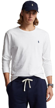 Polo Ralph Lauren Men's Crew Neck Long Sleeve Tee, Basic Black, Large