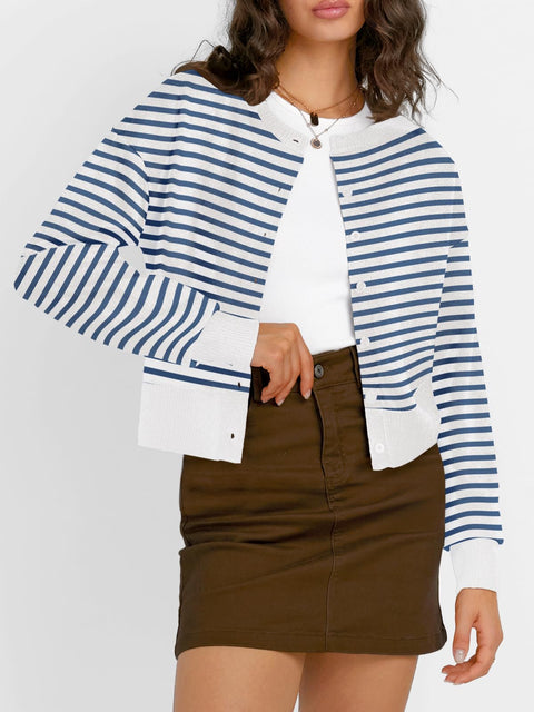 Trendy Queen Cropped Cardigan Sweaters for Women Lightweight Shrugs Crop Tops Y2k Fall Outfits Fashion Clothes 2025 Grey M