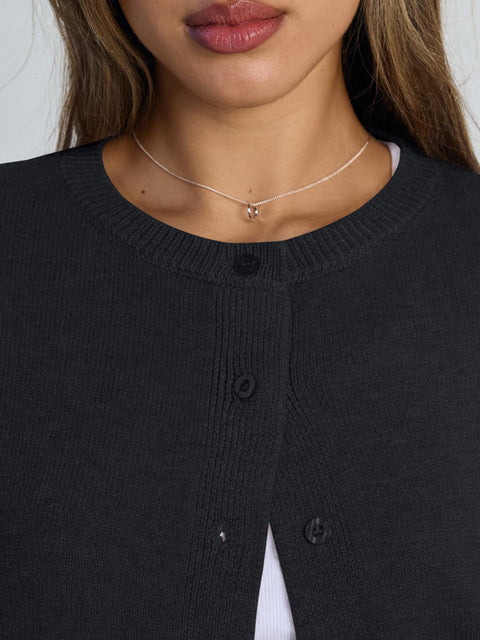 Trendy Queen Cropped Cardigan Sweaters for Women Lightweight Shrugs Crop Tops Y2k Fall Outfits Fashion Clothes 2025 Grey M