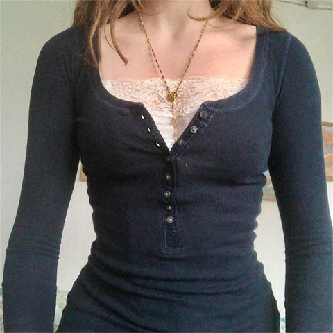 NaranjaBurbuja Y2k Fairy Grunge Graphic Long Sleeve Tees Tops Women E-Girls Aesthetic Gothic Skull Print Baggy T Shirts Emo Clothes 0-black Retro Fashion Uiui