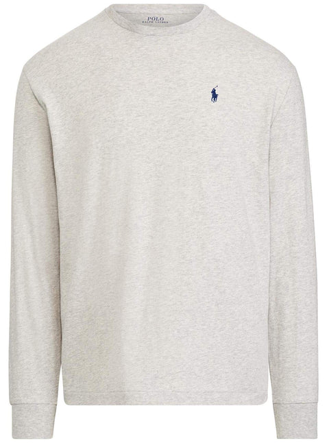 Polo Ralph Lauren Men's Crew Neck Long Sleeve Tee, Basic Black, Large