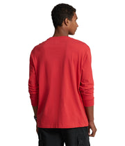 Polo Ralph Lauren Men's Crew Neck Long Sleeve Tee, Basic Black, Large