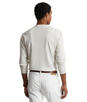 Polo Ralph Lauren Men's Crew Neck Long Sleeve Tee, Basic Black, Large