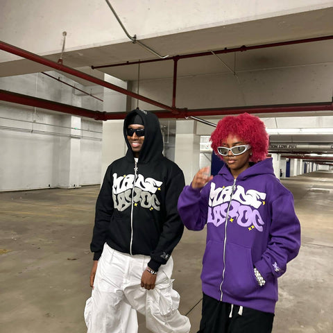 ZENMANCHEN Y2k Hoodies Puff Print Hoodie Grunge Graphic Zip Up Hoodies Y2k Jacket Hip Hop Streetwear Aesthetic Sweatshirts (US, Alpha, Large, Regular, Regular, 1-black)