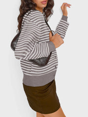 Trendy Queen Cropped Cardigan Sweaters for Women Lightweight Shrugs Crop Tops Y2k Fall Outfits Fashion Clothes 2025 Grey M