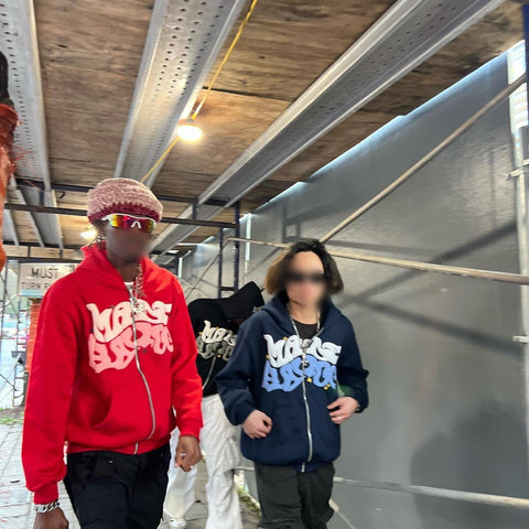 ZENMANCHEN Y2k Hoodies Puff Print Hoodie Grunge Graphic Zip Up Hoodies Y2k Jacket Hip Hop Streetwear Aesthetic Sweatshirts (US, Alpha, Large, Regular, Regular, 1-black)