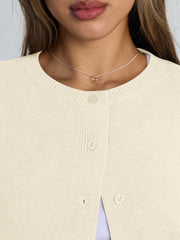 Trendy Queen Cropped Cardigan Sweaters for Women Lightweight Shrugs Crop Tops Y2k Fall Outfits Fashion Clothes 2025 Grey M