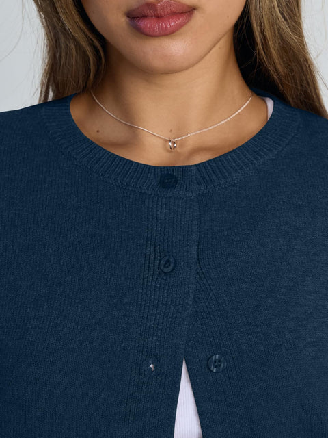 Trendy Queen Cropped Cardigan Sweaters for Women Lightweight Shrugs Crop Tops Y2k Fall Outfits Fashion Clothes 2025 Grey M