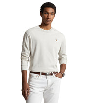 Polo Ralph Lauren Men's Crew Neck Long Sleeve Tee, Basic Black, Large