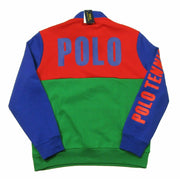 POLO RALPH LAUREN Mens Classic Estate-Rib Quarter-Zip Pullover Sweater (XXL, CedarBrownHtr)