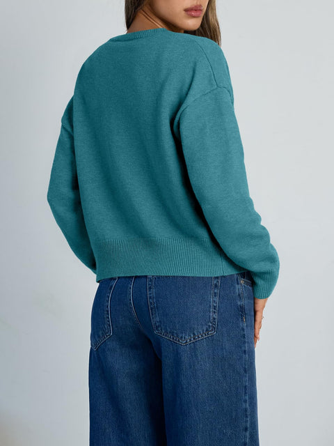 Trendy Queen Cropped Cardigan Sweaters for Women Lightweight Shrugs Crop Tops Y2k Fall Outfits Fashion Clothes 2025 Grey M