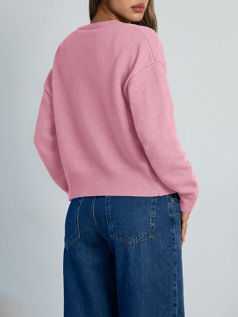 Trendy Queen Cropped Cardigan Sweaters for Women Lightweight Shrugs Crop Tops Y2k Fall Outfits Fashion Clothes 2025 Grey M