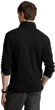 POLO RALPH LAUREN Mens Classic Estate-Rib Quarter-Zip Pullover Sweater (XXL, CedarBrownHtr)