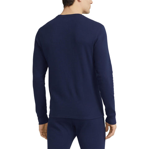 Polo Ralph Lauren Men's Crew Neck Long Sleeve Tee, Basic Black, Large