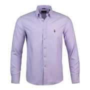 U.S. Polo Assn. Regular Fit Long Sleeve Button Down Dress Shirts for Men Wrinkle Free Long Sleeve Shirt Mens Formal Stretch Black Solid