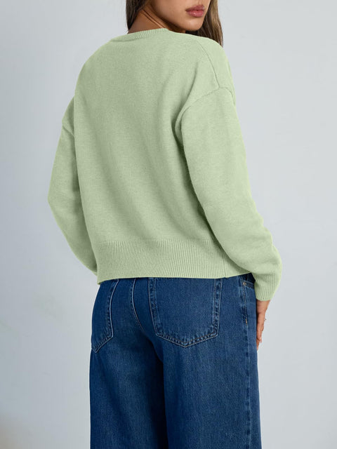 Trendy Queen Cropped Cardigan Sweaters for Women Lightweight Shrugs Crop Tops Y2k Fall Outfits Fashion Clothes 2025 Grey M