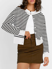 Trendy Queen Cropped Cardigan Sweaters for Women Lightweight Shrugs Crop Tops Y2k Fall Outfits Fashion Clothes 2025 Grey M