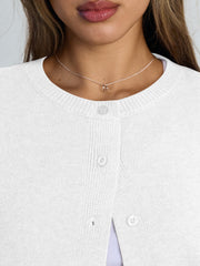 Trendy Queen Cropped Cardigan Sweaters for Women Lightweight Shrugs Crop Tops Y2k Fall Outfits Fashion Clothes 2025 Grey M