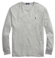 Polo Ralph Lauren Men's Crew Neck Long Sleeve Tee, Basic Black, Large