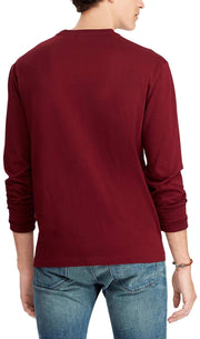 Polo Ralph Lauren Men's Crew Neck Long Sleeve Tee, Basic Black, Large