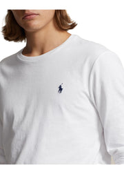 Polo Ralph Lauren Men's Crew Neck Long Sleeve Tee, Basic Black, Large