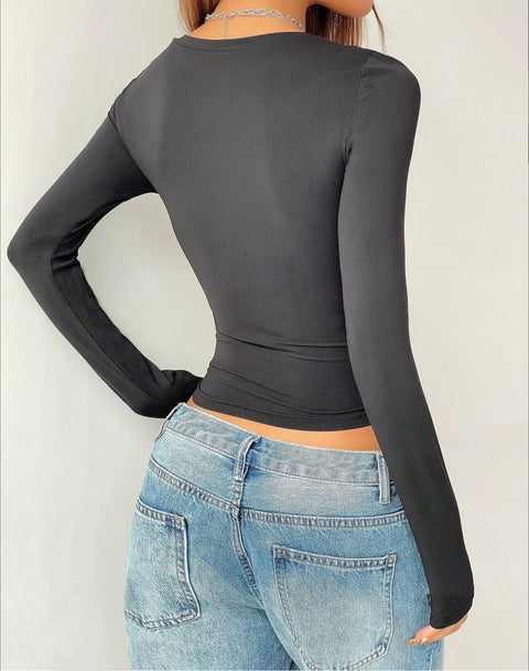 Grunge Shirts Emo Clothe Teen Girls Vintage Graphic Tee Y2k 2000s Goth Top Women Mcbling Long Sleeve Streetwear (Black Purple,Small)