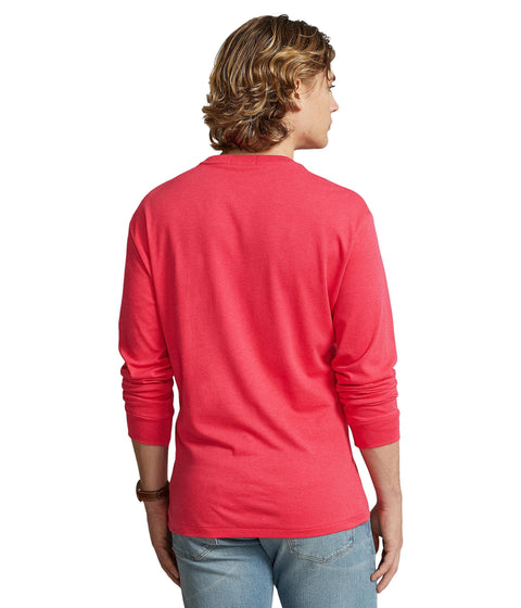 Polo Ralph Lauren Men's Crew Neck Long Sleeve Tee, Basic Black, Large