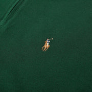 POLO RALPH LAUREN Mens Classic Estate-Rib Quarter-Zip Pullover Sweater (XXL, CedarBrownHtr)