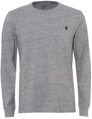 Polo Ralph Lauren Men's Crew Neck Long Sleeve Tee, Basic Black, Large