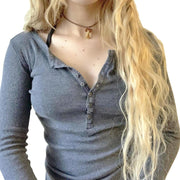 NaranjaBurbuja Y2k Fairy Grunge Graphic Long Sleeve Tees Tops Women E-Girls Aesthetic Gothic Skull Print Baggy T Shirts Emo Clothes 0-black Retro Fashion Uiui