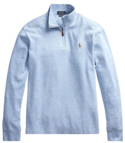 POLO RALPH LAUREN Mens Classic Estate-Rib Quarter-Zip Pullover Sweater (XXL, CedarBrownHtr)