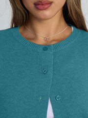 Trendy Queen Cropped Cardigan Sweaters for Women Lightweight Shrugs Crop Tops Y2k Fall Outfits Fashion Clothes 2025 Grey M