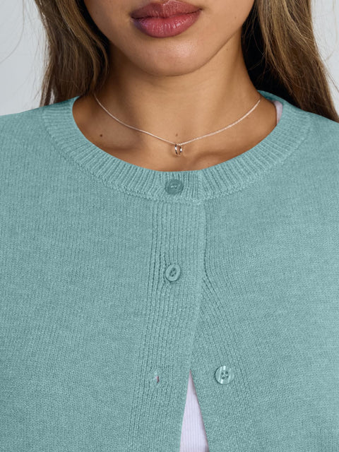 Trendy Queen Cropped Cardigan Sweaters for Women Lightweight Shrugs Crop Tops Y2k Fall Outfits Fashion Clothes 2025 Grey M