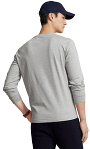 Polo Ralph Lauren Men's Crew Neck Long Sleeve Tee, Basic Black, Large