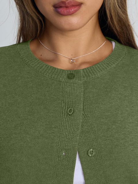 Trendy Queen Cropped Cardigan Sweaters for Women Lightweight Shrugs Crop Tops Y2k Fall Outfits Fashion Clothes 2025 Grey M