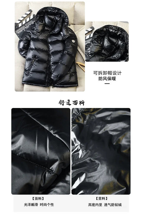 2024 Winter Men’s & Women’s Puffer Jacket – Thick Duck Down Hooded Coat | Outdoor Casual Warm Overcoat