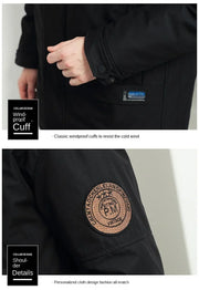 Men Winter Goose Down Coats Fur Collar Hooded Long Down Jackets Top Quality Male Outdoor Windproof Warm Winter Jackets Canada