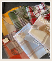 High Quality 100% Wool Scarf Female Fashion Classic Soft Cashmere Muffler Women Warm Thermal Shawl Outside Autumn Winter