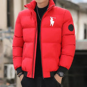 2025 Men’s Autumn/Winter Cotton Padded Jacket – Warm Zipper Stand-Up Collar Casual Sportswear