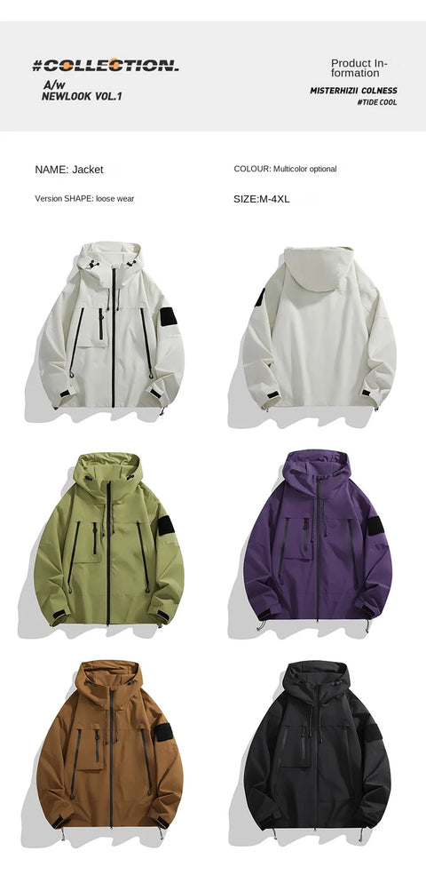 Couple’s Stormtrooper Jacket – Men’s Three-Proof Functional Windproof Work Jacket | Explosive Workwear with Utility Bag