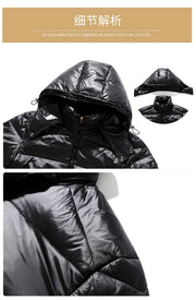 2024 Winter Men’s & Women’s Puffer Jacket – Thick Duck Down Hooded Coat | Outdoor Casual Warm Overcoat